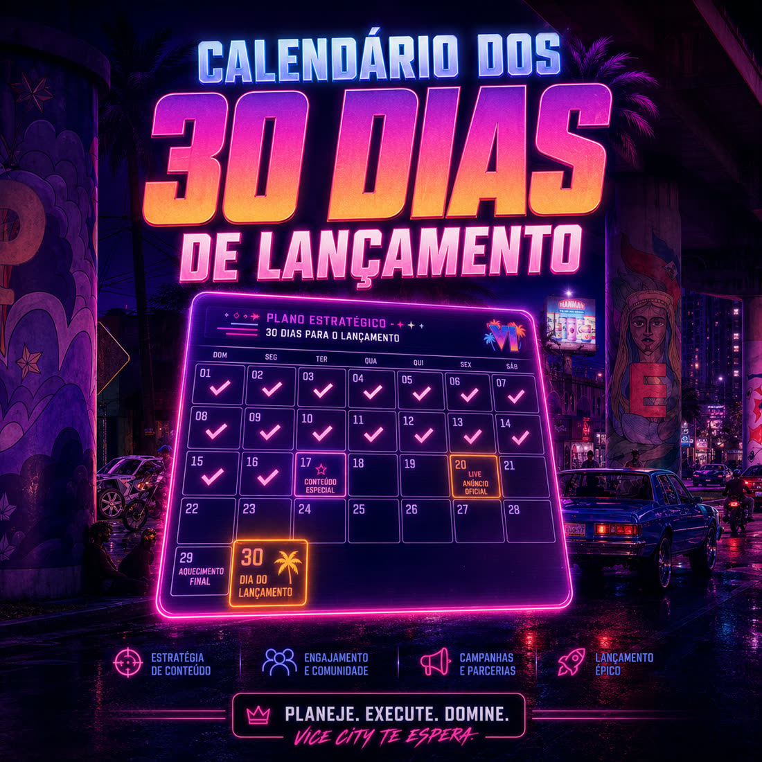 Calendário de 30 dias